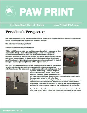September 2025 Paw Print